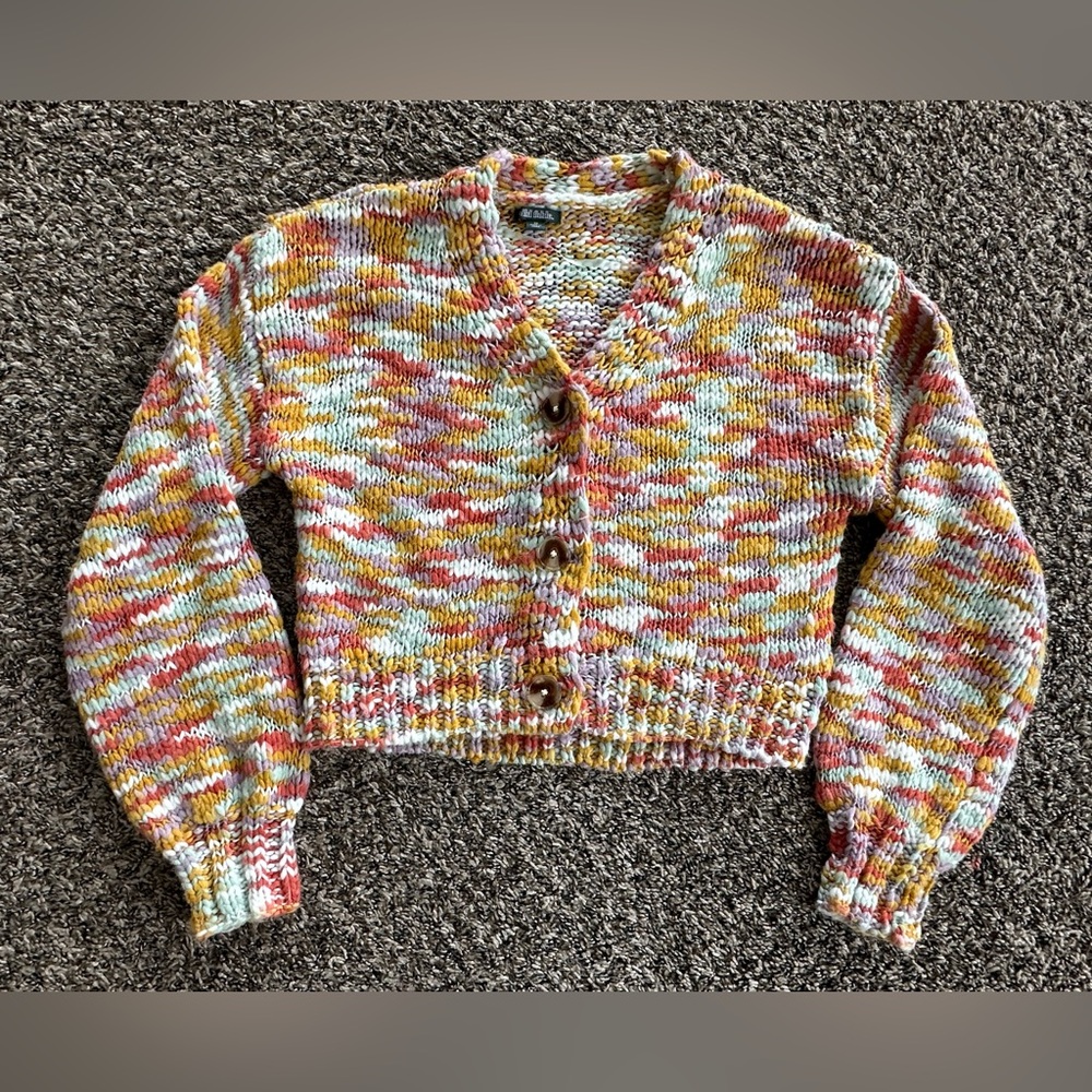 Wild Fable WOMENS Multicolor Knit Cardigan size XS - Picture 2 of 7